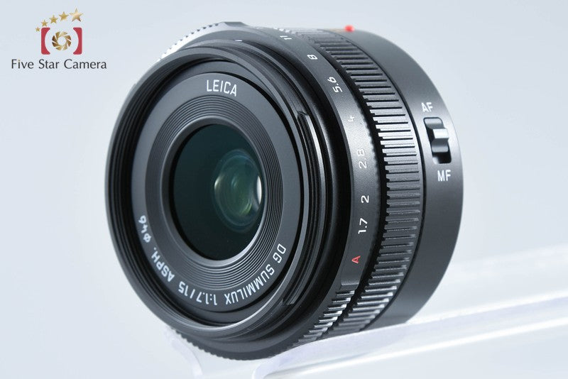 Panasonic LEICA DG SUMMILUX 15mm f/1.7 ASPH. H-X015-K Black