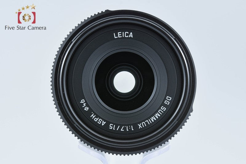 Panasonic LEICA DG SUMMILUX 15mm f/1.7 ASPH. H-X015-K Black