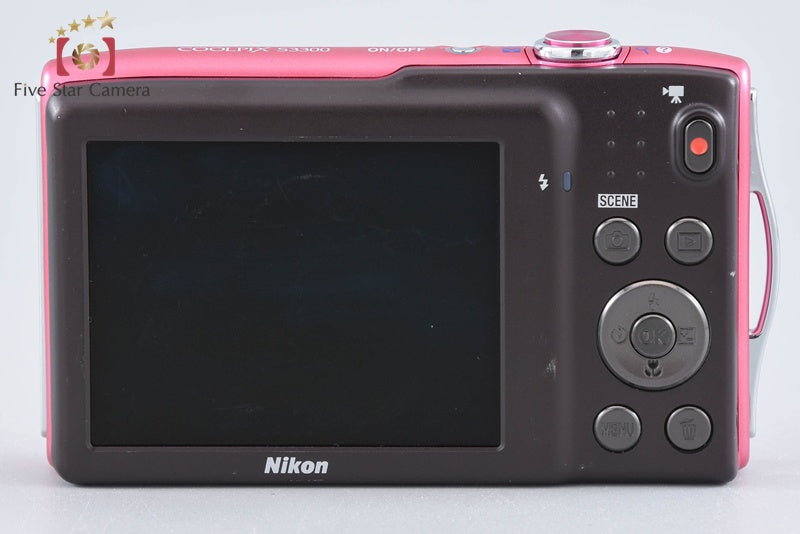 Nikon COOLPIX S3300 Strawberry Pink 16.0 MP Digital Camera