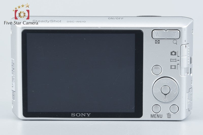 Sony Cyber-Shot DSC-W610 Silver 14.1 MP Digital Camera [Japanese Language Only]