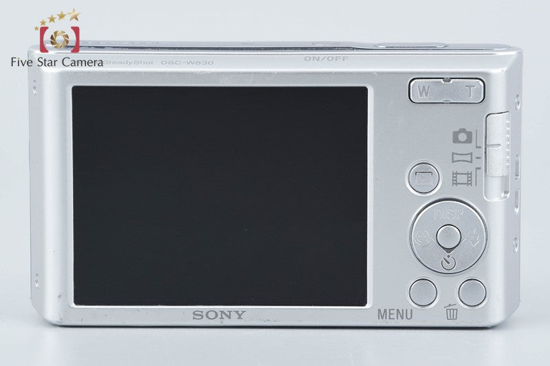 Sony Cyber-Shot DSC-W830 Silver 20.1 MP Digital Camera [Japanese Language Only]