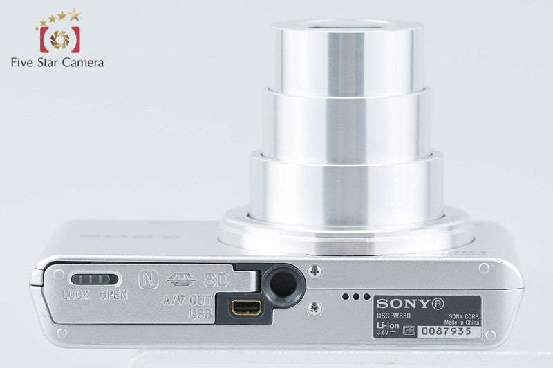 Sony Cyber-Shot DSC-W830 Silver 20.1 MP Digital Camera [Japanese Language Only]