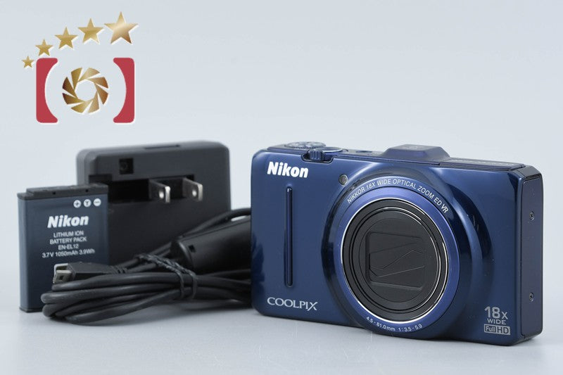 Nikon COOLPIX S9300 Navy Blue 16.0 MP Digital Camera