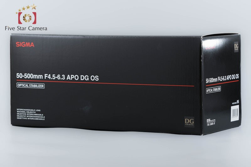 Sigma APO 50-500mm f/4.5-6.3 DG OS HSM for Canon w/ Box