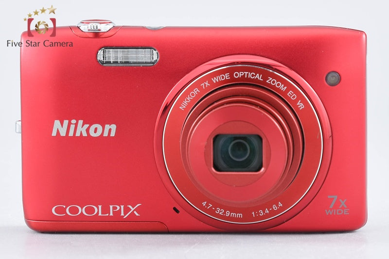 Nikon COOLPIX S3500 Raspberry Red 20.0 MP Digital Camera