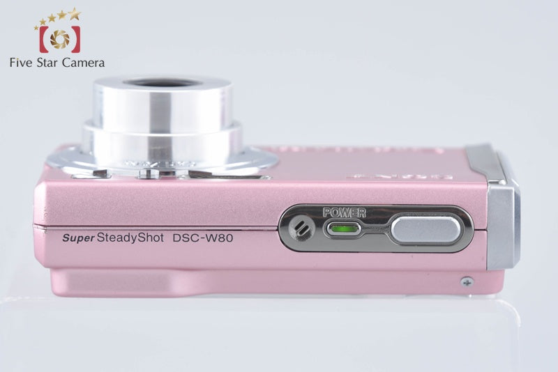 Sony Cyber-Shot DSC-W80 Pink 7.2 MP Digital Camera [Japanese Language Only]