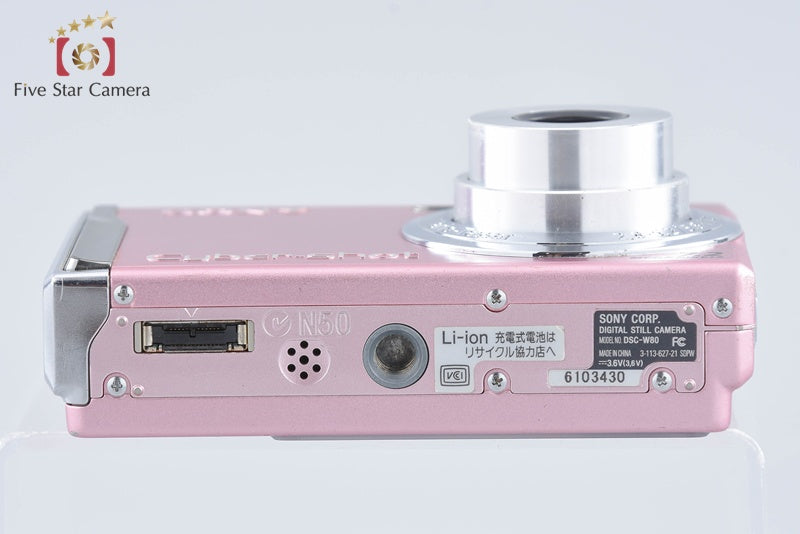 Sony Cyber-Shot DSC-W80 Pink 7.2 MP Digital Camera [Japanese Language Only]
