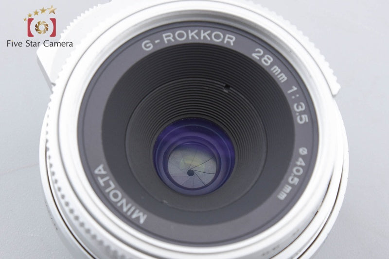 Minolta G-ROKKOR 28mm f/3.5 Silver L39 LTM Leica Thread Mount w/ Box