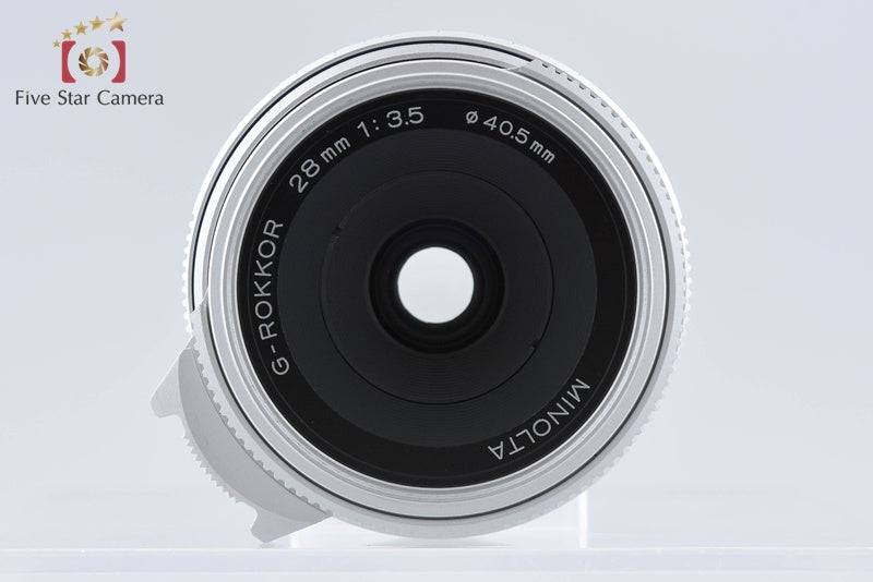 Minolta G-ROKKOR 28mm f/3.5 Silver L39 LTM Leica Thread Mount w/ Box