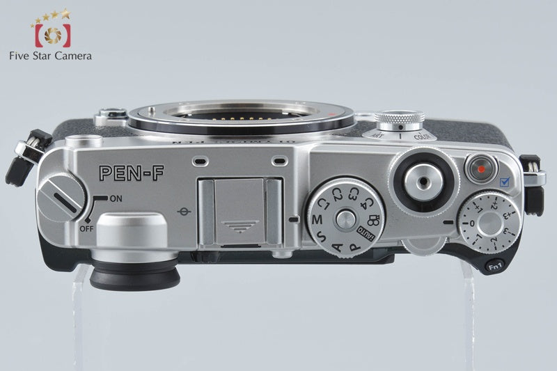 "Count 178" Olympus PEN-F Silver 20.3 MP Digital Mirrorless Camera Body w/ Box