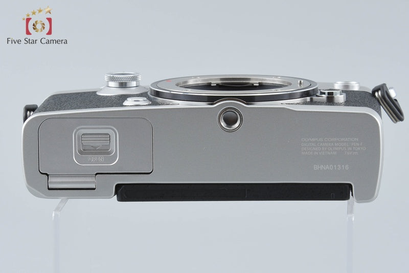 "Count 178" Olympus PEN-F Silver 20.3 MP Digital Mirrorless Camera Body w/ Box