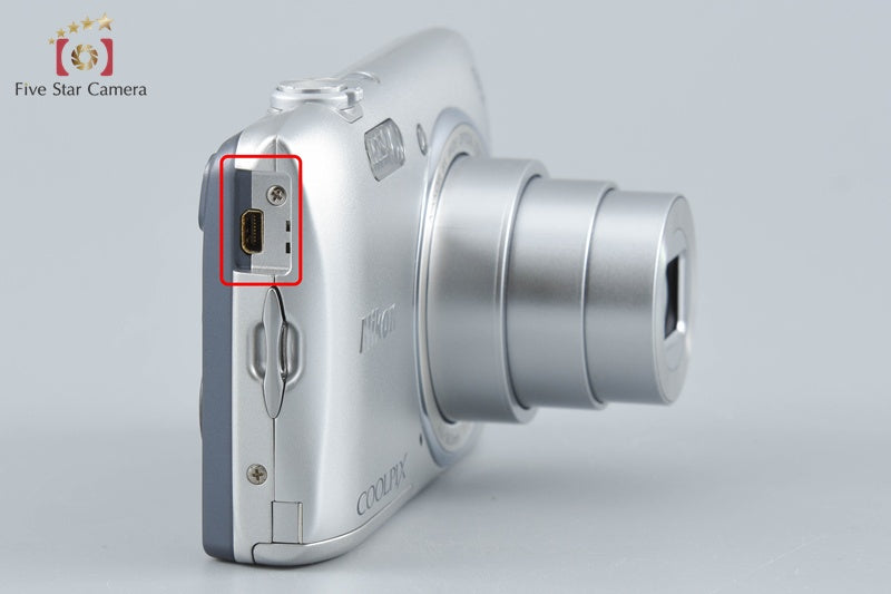Nikon COOLPIX S3600 Crystal Silver 20.0 MP Digital Camera w/ Box