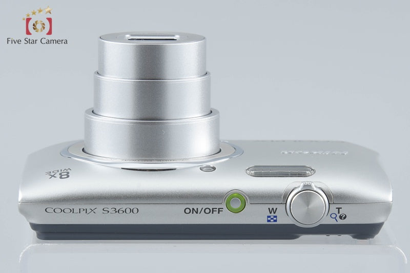 Nikon COOLPIX S3600 Crystal Silver 20.0 MP Digital Camera w/ Box