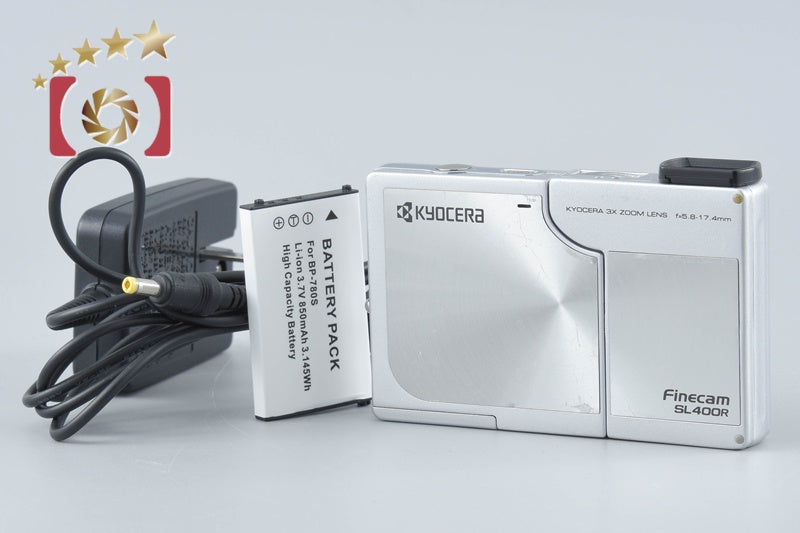 Kyocera Finecam SL400R Silver 4.0 MP Digital Camera
