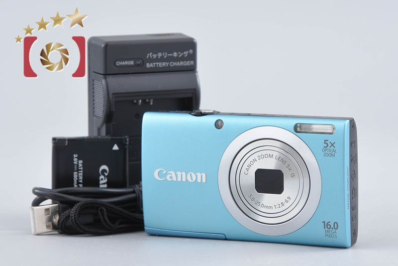 Canon PowerShot A2400 IS Blue 16.0 MP Digital Camera