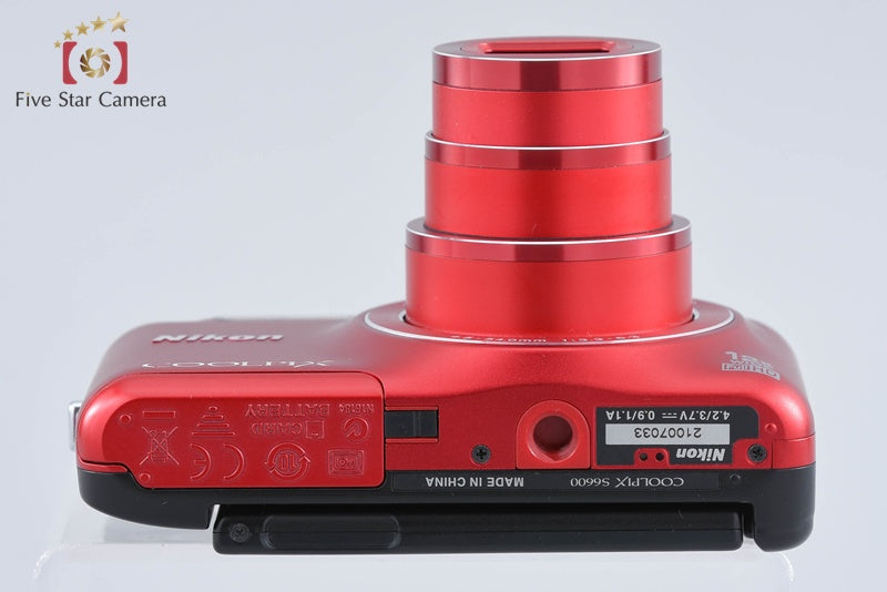 Nikon COOLPIX S6600 Raspberry Red 16.0 MP Digital Camera