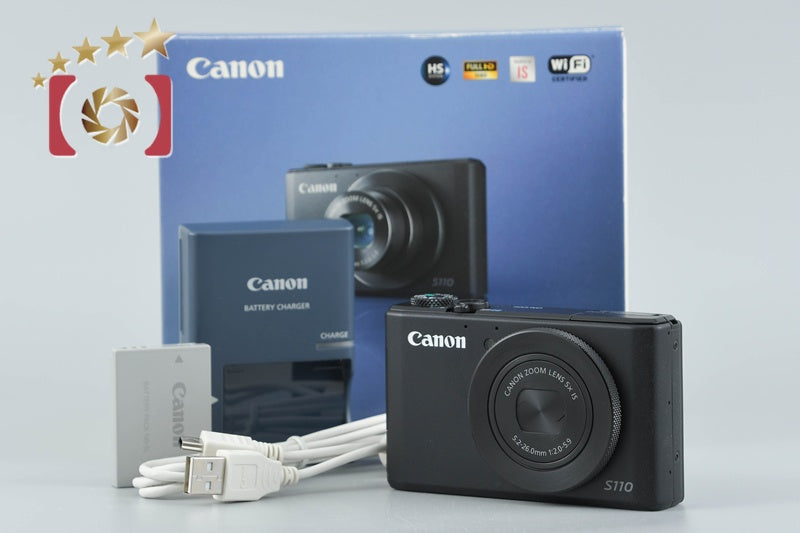 Canon PowerShot S110 Black 12.1 MP Digital Camera w/ Box