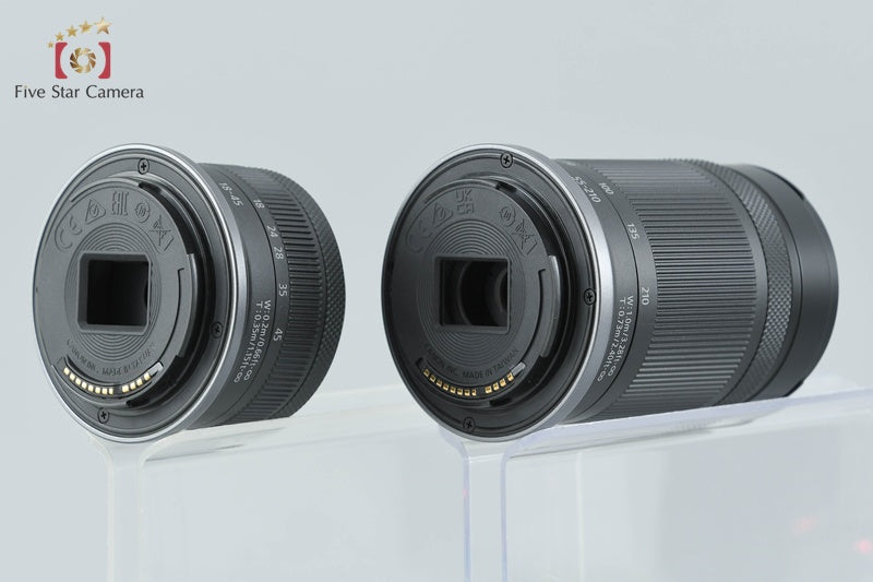 Canon EOS R50 Black 24.2 MP RF-S 18-45 55-210 Lenses w/ Box
