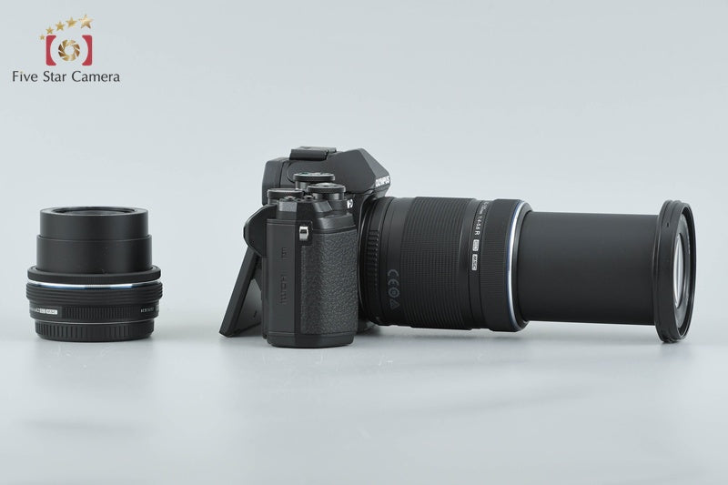 "Count 1,298" Olympus OM-D E-M10 Mark III Black 16.1 MP 14-42 40-150 Lens w/ Box
