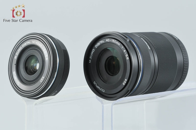 "Count 1,298" Olympus OM-D E-M10 Mark III Black 16.1 MP 14-42 40-150 Lens w/ Box