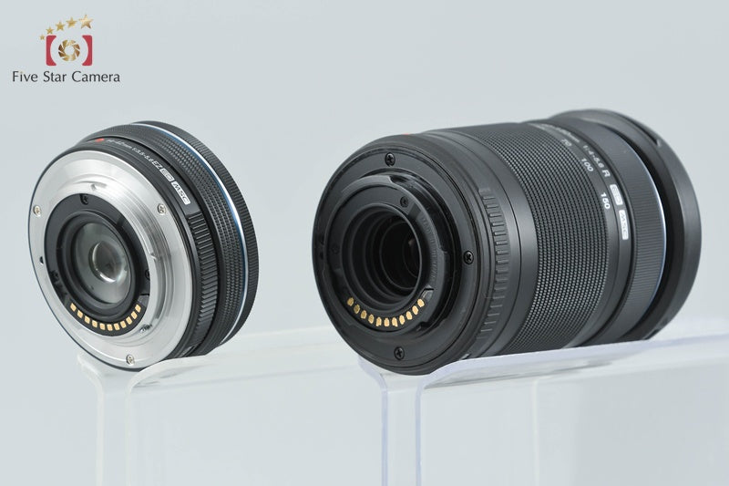 "Count 1,298" Olympus OM-D E-M10 Mark III Black 16.1 MP 14-42 40-150 Lens w/ Box