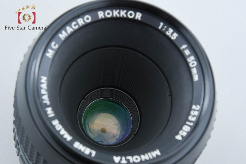Minolta MC MACRO ROKKOR 50mm f/3.5