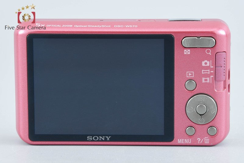 Sony Cyber-Shot DSC-W570 Pink 16.1 MP Digital Camera [Japanese Language Only]