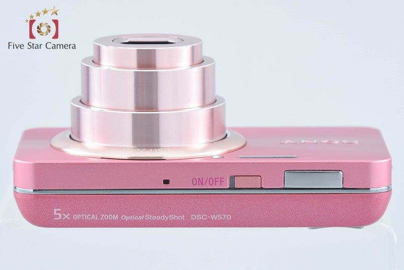 Sony Cyber-Shot DSC-W570 Pink 16.1 MP Digital Camera [Japanese Language Only]