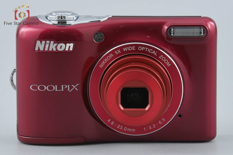 Nikon COOLPIX L32 Red 20.1 MP Digital Camera w/ Box