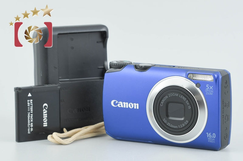 Canon PowerShot A3300 IS Blue 16.0 MP Digital Camera