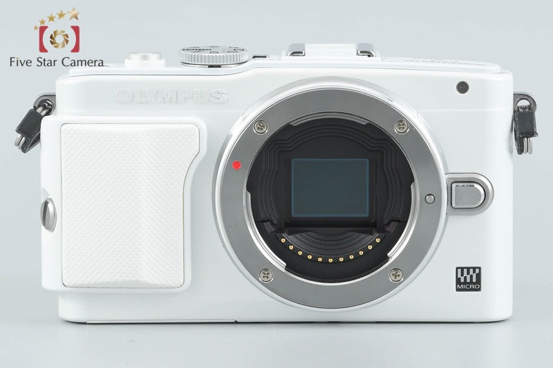 "Count 3,208" Olympus PEN Lite E-PL6 White 16.1MP Digital Mirrorless Camera Body