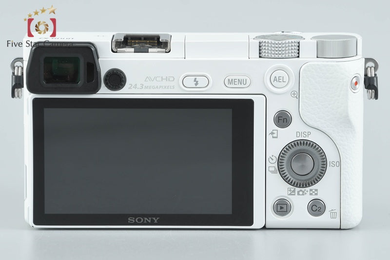 Sony Alpha α6000 ILCE-6000L White 24.3 MP 16-50 Lens [Multiple Languages]