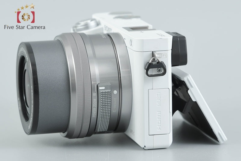Sony Alpha α6000 ILCE-6000L White 24.3 MP 16-50 Lens [Multiple Languages]