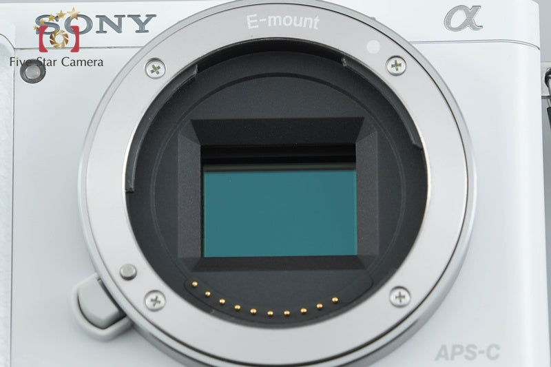 Sony Alpha α6000 ILCE-6000L White 24.3 MP 16-50 Lens [Multiple Languages]