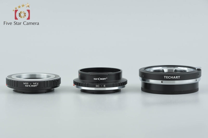 TECHART LM-EA9 + K&F Concept M39-NEX + SC-E Mount Adapter x3 w/ Box