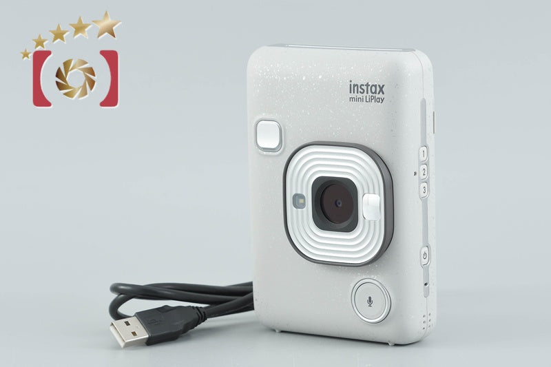 FUJIFILM Instax Mini LiPlay Stone White Instant Film Camera