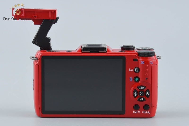 "Shutter count 256" PENTAX Q10 Red 12.4 MP Digital Camera 15-45 Lens