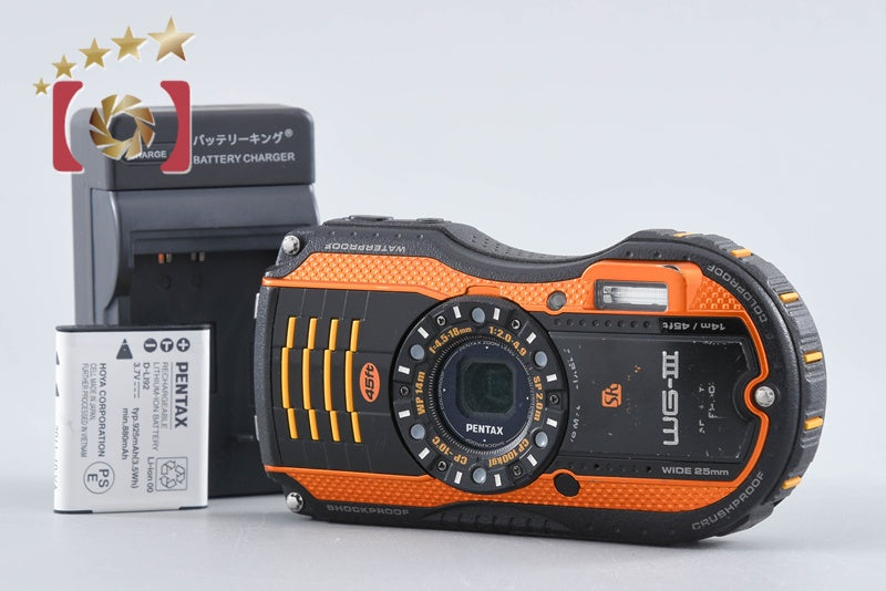 "Count 2,287" Ricoh Pentax WG-3 Orange 16.0 MP Waterproof Action Camera