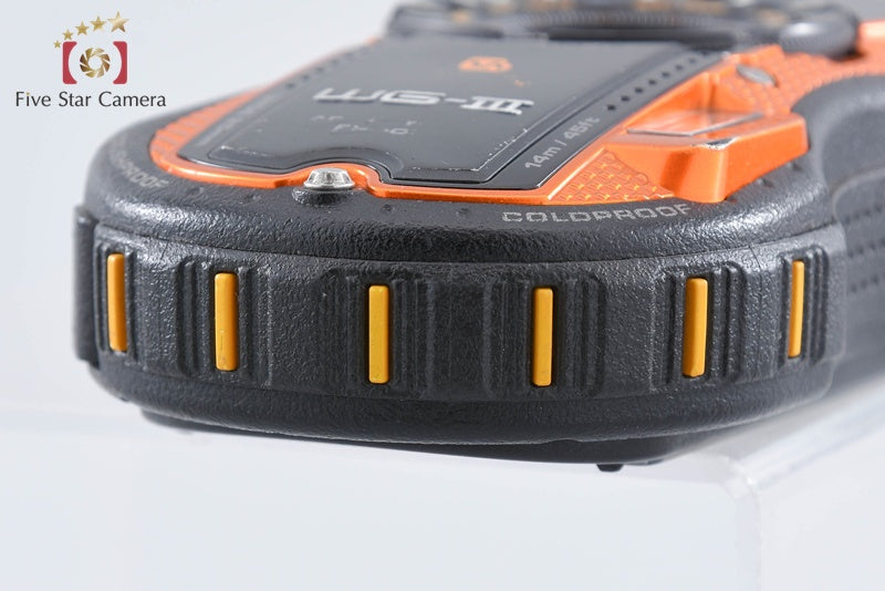 "Count 2,287" Ricoh Pentax WG-3 Orange 16.0 MP Waterproof Action Camera