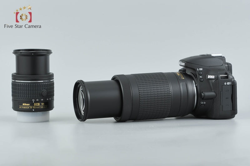 "Shutter count 72" Nikon D5600 24.2 MP SLR Digital Camera 18-55 70-300 VR Lenses