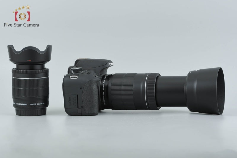 Canon EOS Kiss X8i / Rebel T6i / 750D 24.2 MP DSLR EF-S 18-55 55-250 Lenses