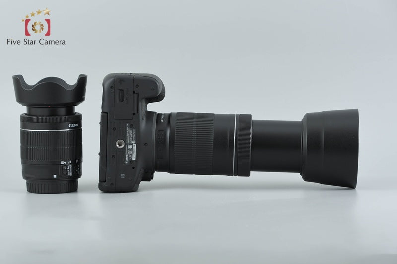 Canon EOS Kiss X8i / Rebel T6i / 750D 24.2 MP DSLR EF-S 18-55 55-250 Lenses