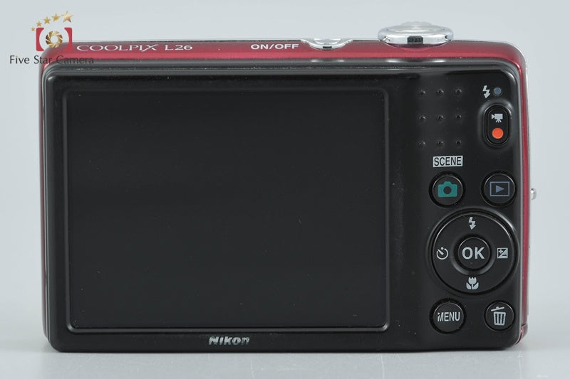 Nikon COOLPIX L26 Red 16.1 MP Digital Camera