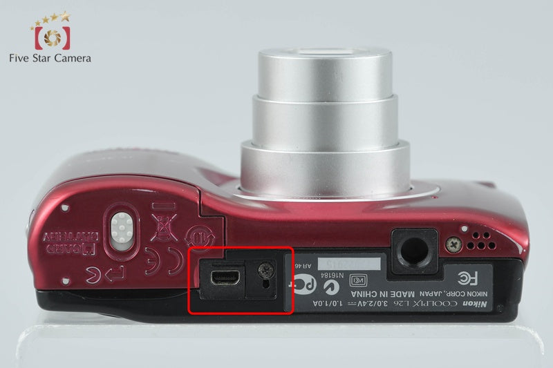 Nikon COOLPIX L26 Red 16.1 MP Digital Camera