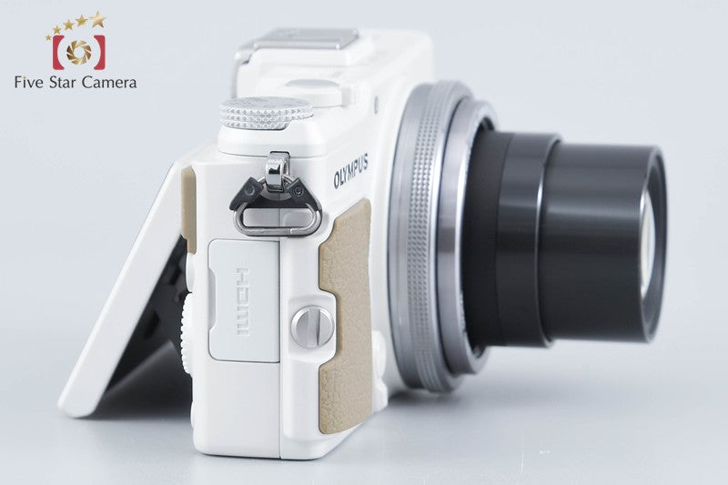 Olympus STYLUS XZ-2 White 12.0 MP Digital Camera w/ Box