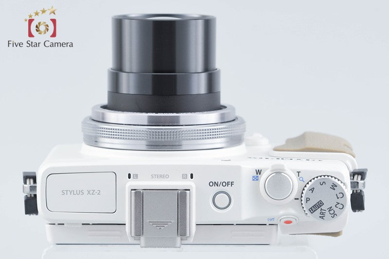 Olympus STYLUS XZ-2 White 12.0 MP Digital Camera w/ Box