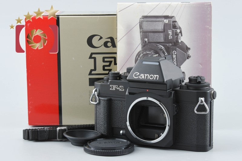 Canon New F-1 AE 35mm SLR Film Camera Body w/ Box