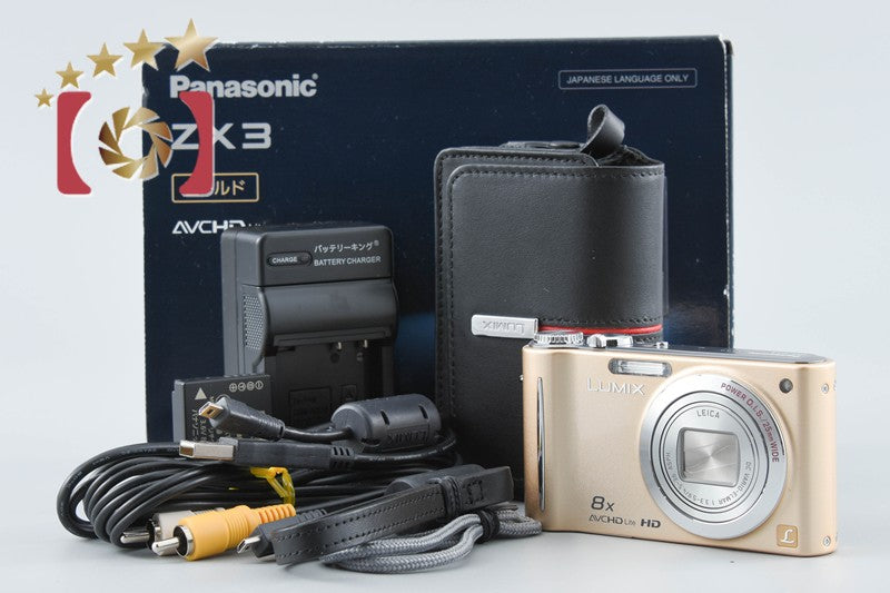 Panasonic LUMIX DMC-ZX3 Gold 14.1 MP Digital Camera [Japanese Language Only]