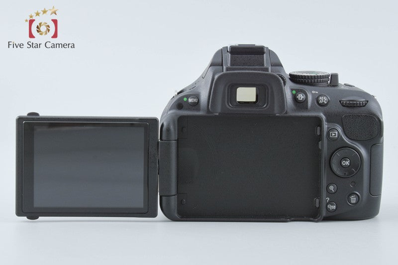 "Shutter count 3,598" Nikon D5200 Black 24.1 MP DSLR Camera 18-55 VR Lens