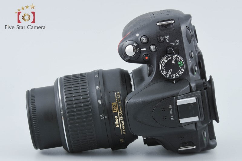 "Shutter count 3,598" Nikon D5200 Black 24.1 MP DSLR Camera 18-55 VR Lens